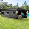 NEW - FREE SHIPPING 10x30 Black Outdoor Party Tent