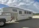 1988 Trails West 4 Horse Gooseneck Slant Trailer w/ Tack Room