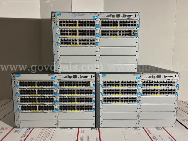 3 HP ProCurve Layer 3 5412 zl Switches Factory Reset