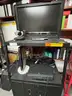 LIFESIZE VIDEO CONFERENCING SYSTEM, TV, &#x26; VCR PLAYER ON CART