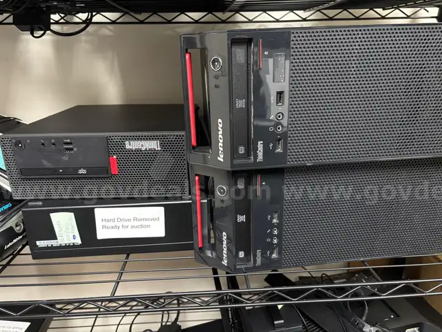 DESKTOP CPUS, SCANNER, DYMO LABEL MAKERS