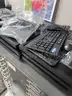 LOT OF - COMPUTER MONITORS, HOLDERS, COMPUTER TOWERS &#x26; KEYBOARDS
