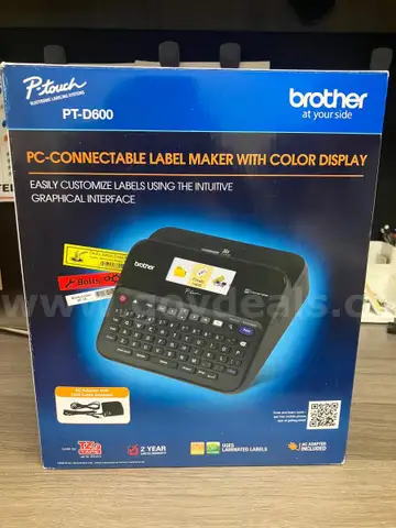 PC Connectable label maker with color display