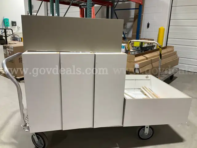 Lot of 11 Heavy-Duty Commercial Storage Cabinets 30x36x12