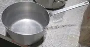 commercial-grade aluminum sauce pot