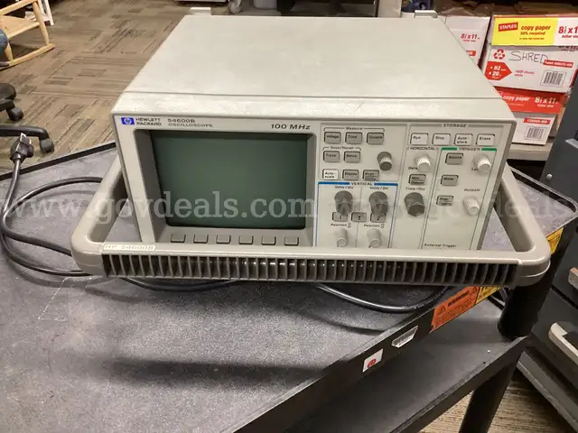 HP Hewlett Packard 54600B 100MHz 2-Channel Digital Storage Oscilloscope