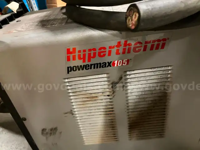 Hypertherm Powermax 105 Industrial Plasma Cutter System w/ 105A Torch - P/N 059371