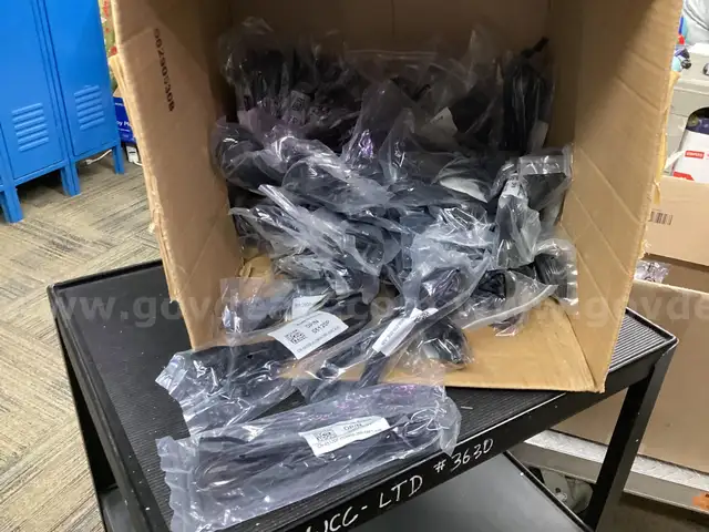 Bulk Lot of 50: Genuine Dell AC Power Cords (DP/N 05120P) - 6ft, 3-Prong, NEW