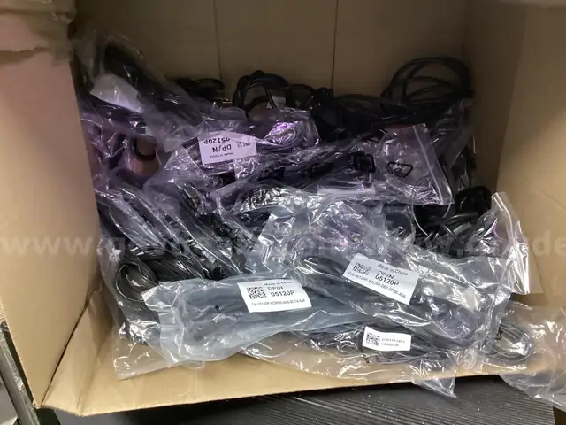 Bulk Lot of 50: Genuine Dell AC Power Cords (DP/N 05120P) - 6ft, 3-Prong, NEW