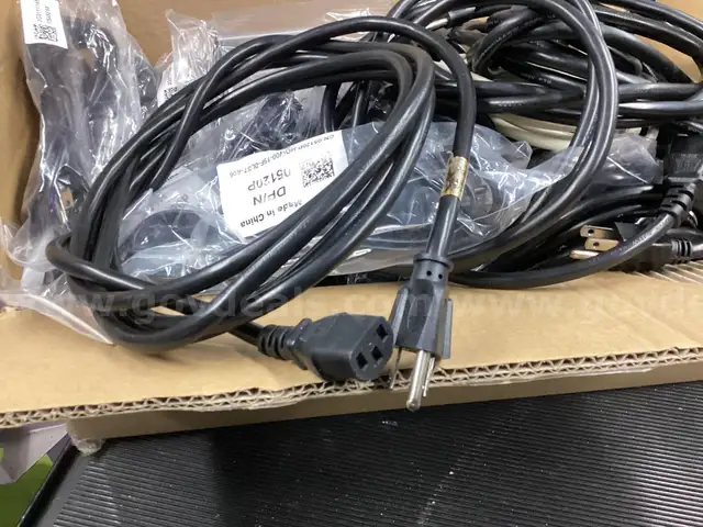 50-Pack Heavy Duty AC Power Cords for Computers & Monitors - Tested/Genuine