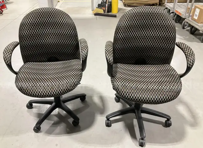 Pair of Haworth Ergonomic Office Chairs - Commercial Grade - Made in USA