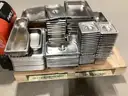 Bulk Pallet of Commercial Stainless Steel Hotel Pans & Trays – Assorted Sizes
