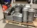 Bulk Pallet of Commercial Stainless Steel Hotel Pans & Trays – Assorted Sizes