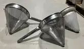 Commercial Kitchen China Cap & Chinois Strainer Set