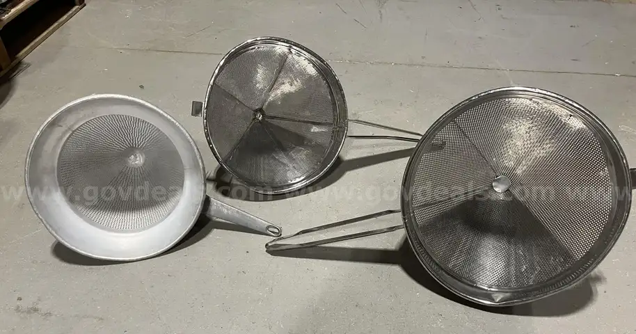 Commercial Kitchen China Cap & Chinois Strainer Set