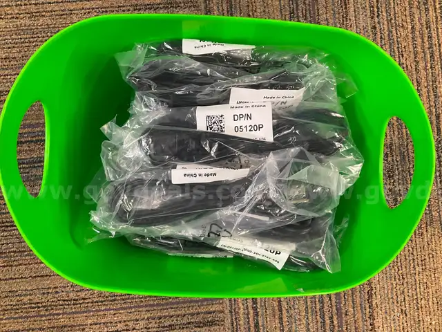 Bulk Lot of 25 Dell AC Power Cords 6ft 3-Prong DP/N 05120P - New