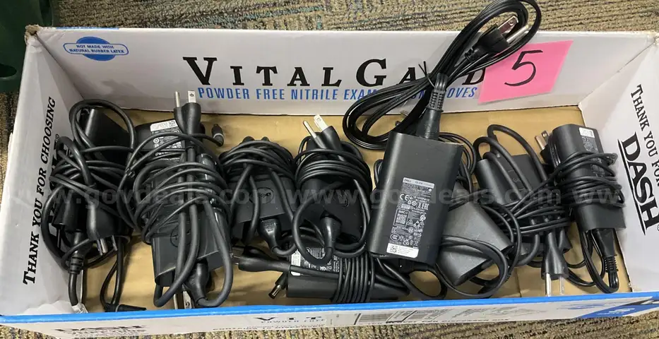 Bulk lot of 10 Genuine Dell 65W AC Adapter Charger LA65NM191 19.5V 3.34A - 7.4mm Tip