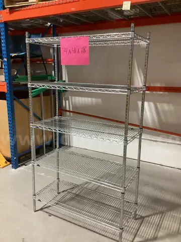 Industrial Wire Rack (5 Shelves) - 74x41x18 - Great Project Piece