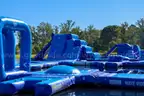 190' x 120' inflatable obstacle course for water