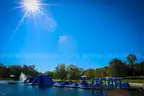 190' x 120' inflatable obstacle course for water