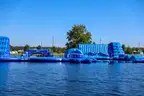 190' x 120' inflatable obstacle course for water