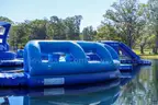 190' x 120' inflatable obstacle course for water