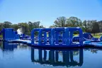 190' x 120' inflatable obstacle course for water