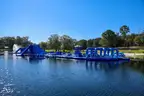 190' x 120' inflatable obstacle course for water