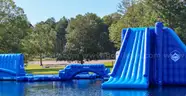 190' x 120' inflatable obstacle course for water