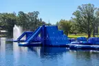 190' x 120' inflatable obstacle course for water