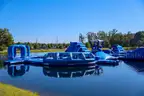 190' x 120' inflatable obstacle course for water