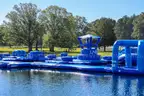 190' x 120' inflatable obstacle course for water