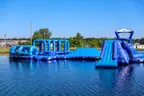 190' x 120' inflatable obstacle course for water