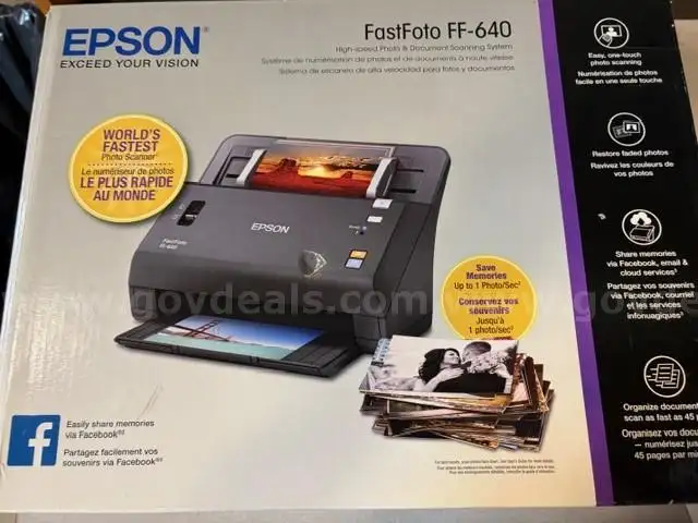 Epson FastFoto FF-640 High Speed Scanning System