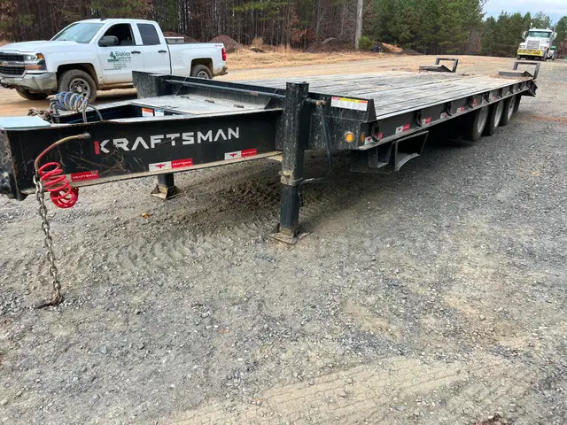 2024 Kraftsman Inc HP50LA 25 Ton Tri/A Beavertail Equipment Trailer