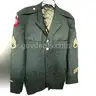 US Army Staff Sergeant Uniform Jacket AIRBORNE Patch COLOR GREEN BY P.X.CUSTOM