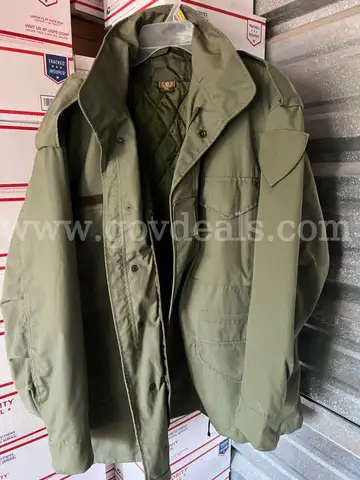 MILITARY Utility Winter Jacket MADE FOR US TROOPS "MILE DRAGIC" Green XL NEW