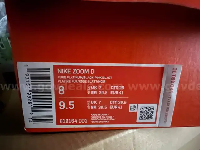 Nike Zoom D Racing Track Spikes Shoes 819164 002 UNISEX MEN'S OR WOMEN'S NIB SIZE MEN'S 8 WOMEN'S 9.5