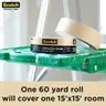 Scotch Contractor Grade Tan Masking Tape 6 Rolls 1.41 Inch 60 Yards Strong NIP