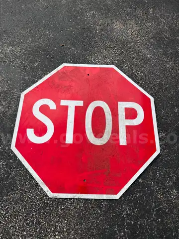 STOP sign big size made from metal/aluminum
