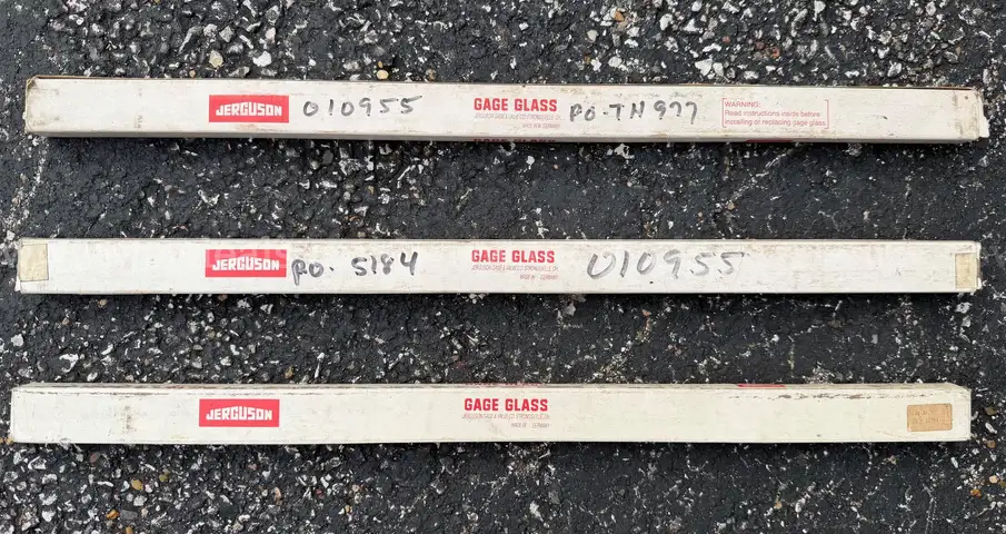 LOT OF 3 JERGUSON GAGE GLASS LOS NR.20-23794 MADE IN GERMANY NEW *WILL SHIP*