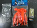 LOT OF ASSORTED LURES UGLY DUCKLING NO. 4 SIL SINKING (30 YEARS OLD) &ORKA+HOOKS *WILL SHIP*