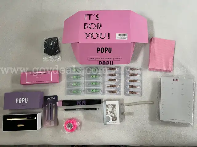 Wireless Tattoo Machine Kit-3.0mm Stroke Length 800mAh POPUPMU-NORA-GOLDEN KIT NIB *WILL SHIP*