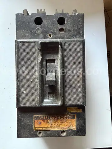 WESTINGHOUSE AC DE-ION 3 POLE CIRCUIT BREAKER 20A FRAME F STYLE NO.1222033 *WILL SHIP*