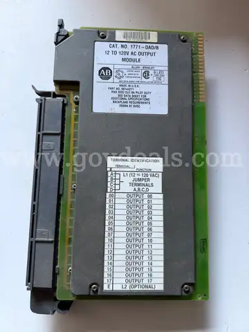 ALLEN-BRADLEY AB 12 TO 120V AC OUTPUT MODULE CAT.NO. 1771-OAD/B PART NO96144271*WILL SHIP*