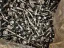 50 PCS HEX WASHER HEAD 1410- 14X1 SELF DRILL COATED SILVER W/BONDED WASHER 3/8"