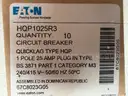 (10) NEW EATON 25 AMP QUICKLAG CIRCUIT BREAKERS 120 VAC 1 POLE HQP1025R3 NIB