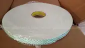 MASTER CASE OF 9 ROLLS 3M™ JUMBO Double Coated Urethane Foam Tape 4008 Off-White,1"x36yd 1/8 in 1 ROLE*WILL SHIP*