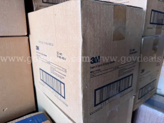 CASE OF 12 BOTTLES 3M Foam & Fabric Spray Adhesive 24, Orange, 16 fl oz Can (Net Wt 13.8 oz) NEW *WILL SHIP*