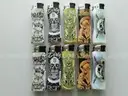 BOX OF 40 REUSABLE NEON GAS LIGHTERS EASY GRIP Lighter -Tattoo Classic FULL SIZE Large,NEW